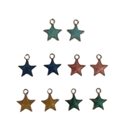 20 stjerner med emalje med forgyldt kant